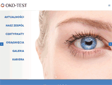 Tablet Screenshot of okotest.pl